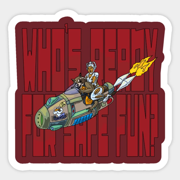 Space Brappin Sticker by FullTuckBoogie